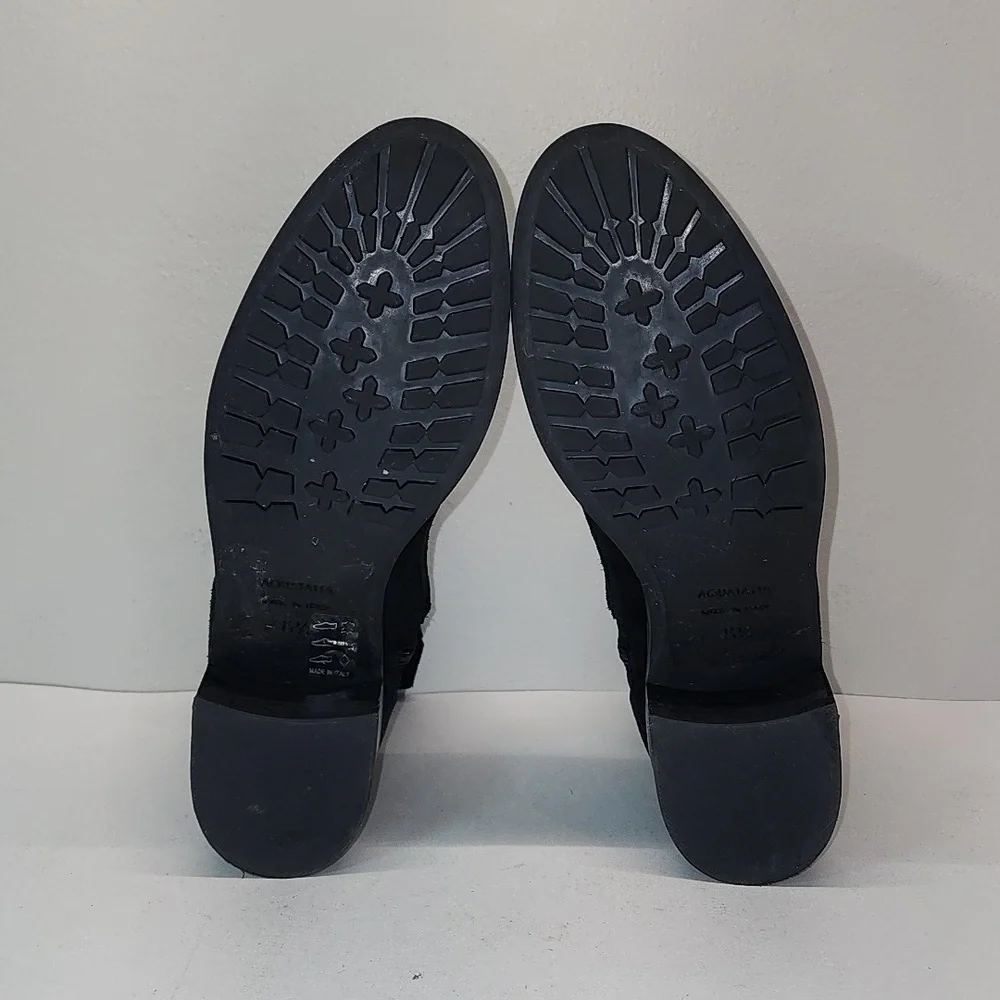 AQUATALIA Black suede low (1-1.9 in heel size 6.5